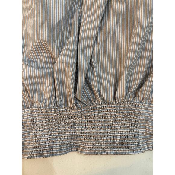 We The Free Cassie striped sleeveless crop shirt M 100% cotton festival academia - Picture 8 of 8